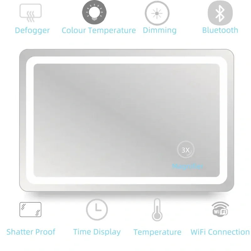 light up wall mirror
