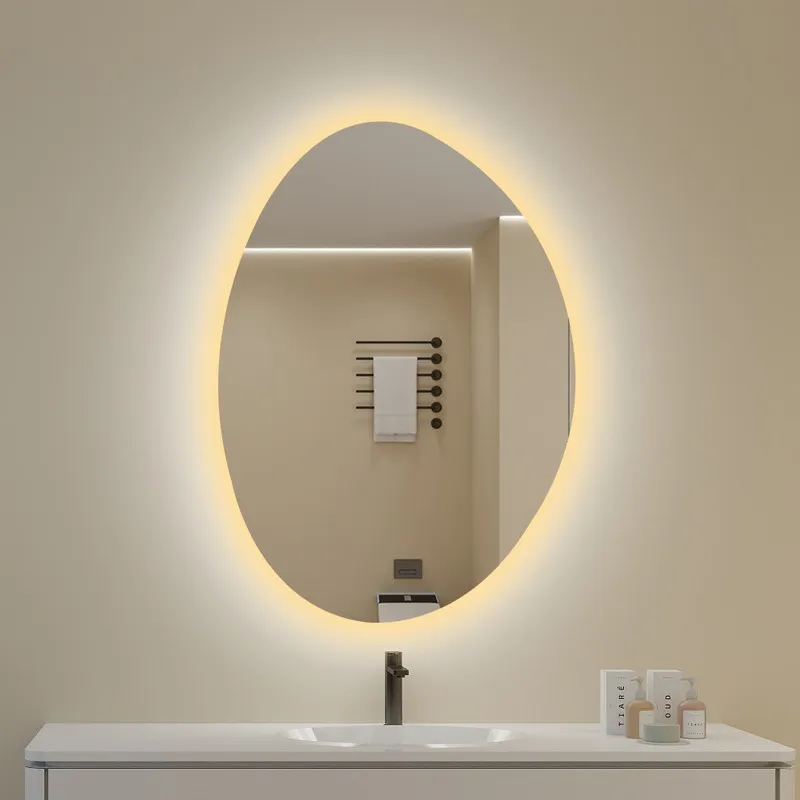 frameless gym mirror