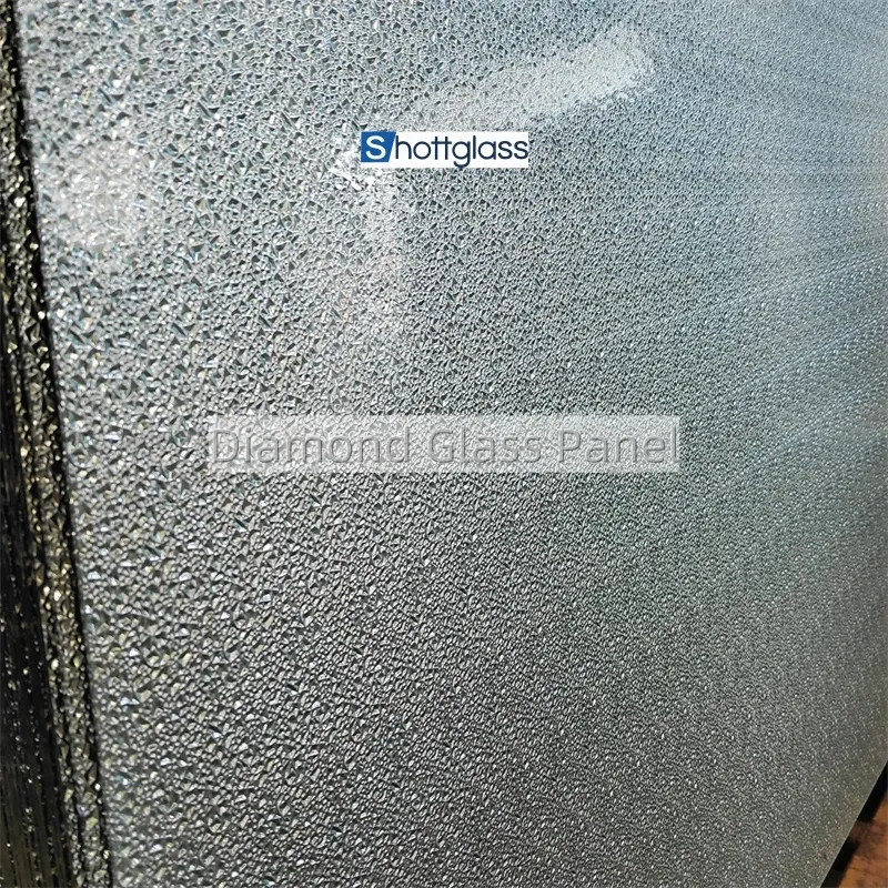 frosted shower glass panel
