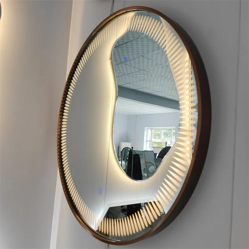 lighted bathroom vanity mirror
