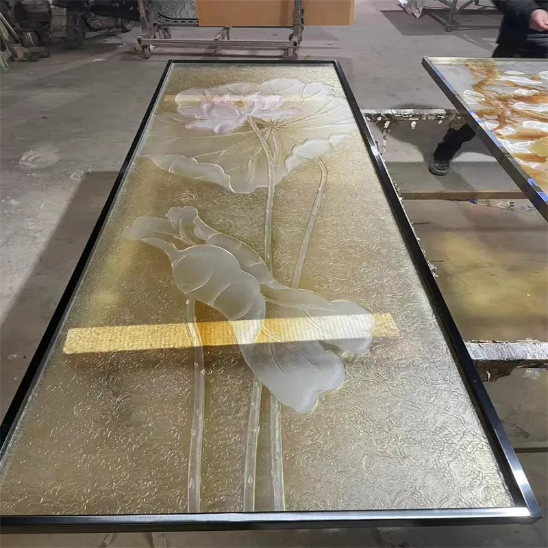 opaque glass panel